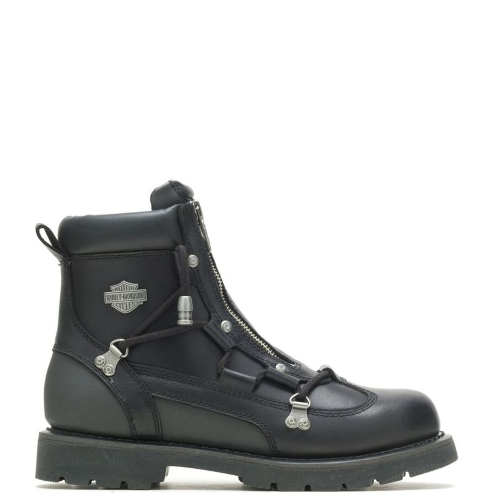 Harley-Davidson Mens Brake Light Flash De Black Boots (NWT) - Picture 1 of 7